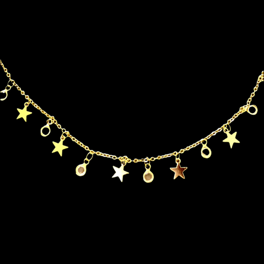Star lined choker