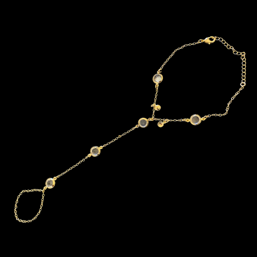 Droplet Circle Hand Chain