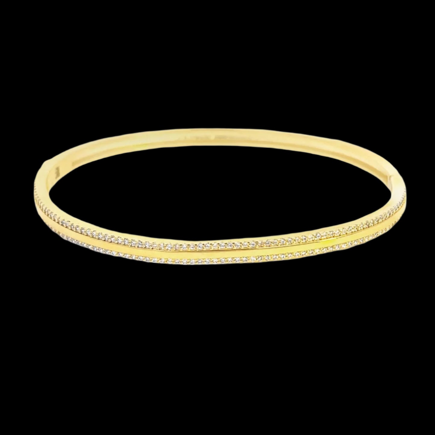 Paved Slim Bangle Bracelet